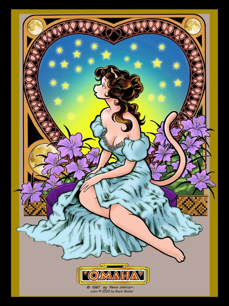 Omaha the Cat Dancer Druck von Reed Waller