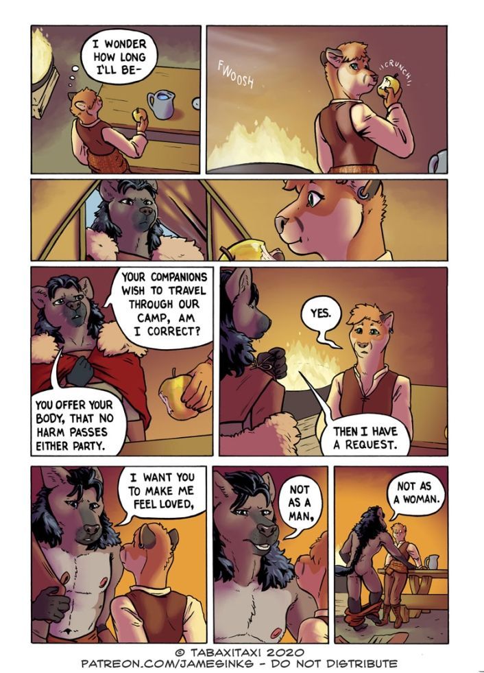 Passions on Parchment Part 2 Sample Page by TabaxiTaxi