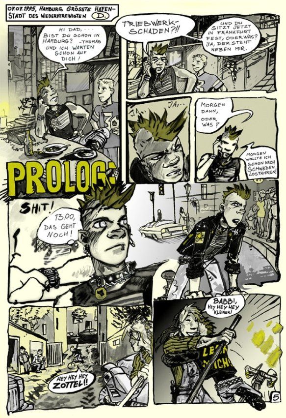 Punkrock Heartland Beispielseite von Andi Lirium