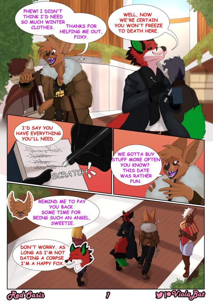 Red Oasis Sample Page by Viola Bat