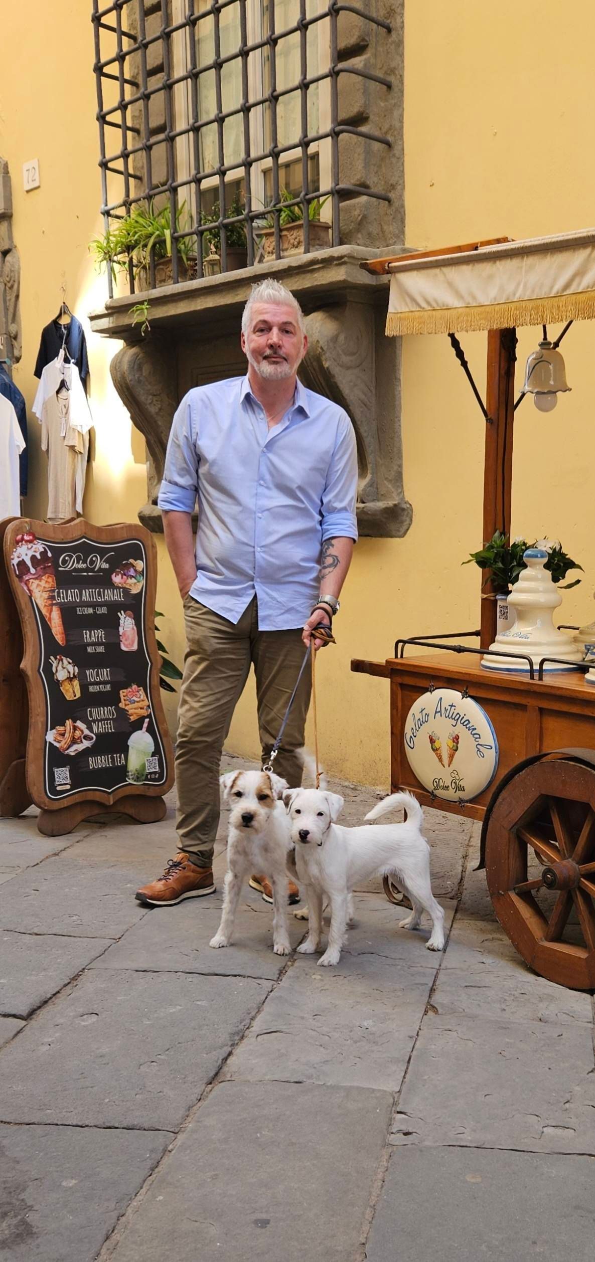 Emanuel Ganzer mit Green Spirits di Sopravento und Fortune Cookie of Green Spirits in Cortona