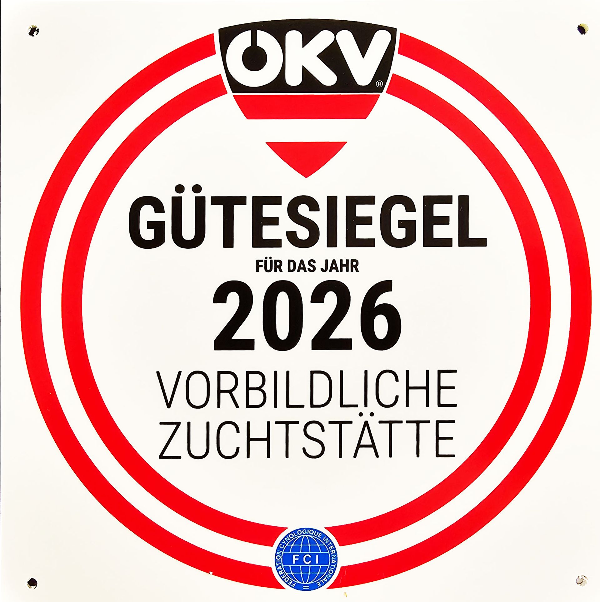 ÖKV Gütesiegel, Parson Russell Terrier Zucht of-Green-Spirits-Guetesiegel-Vorbildliche-Zuchtstätte-2026