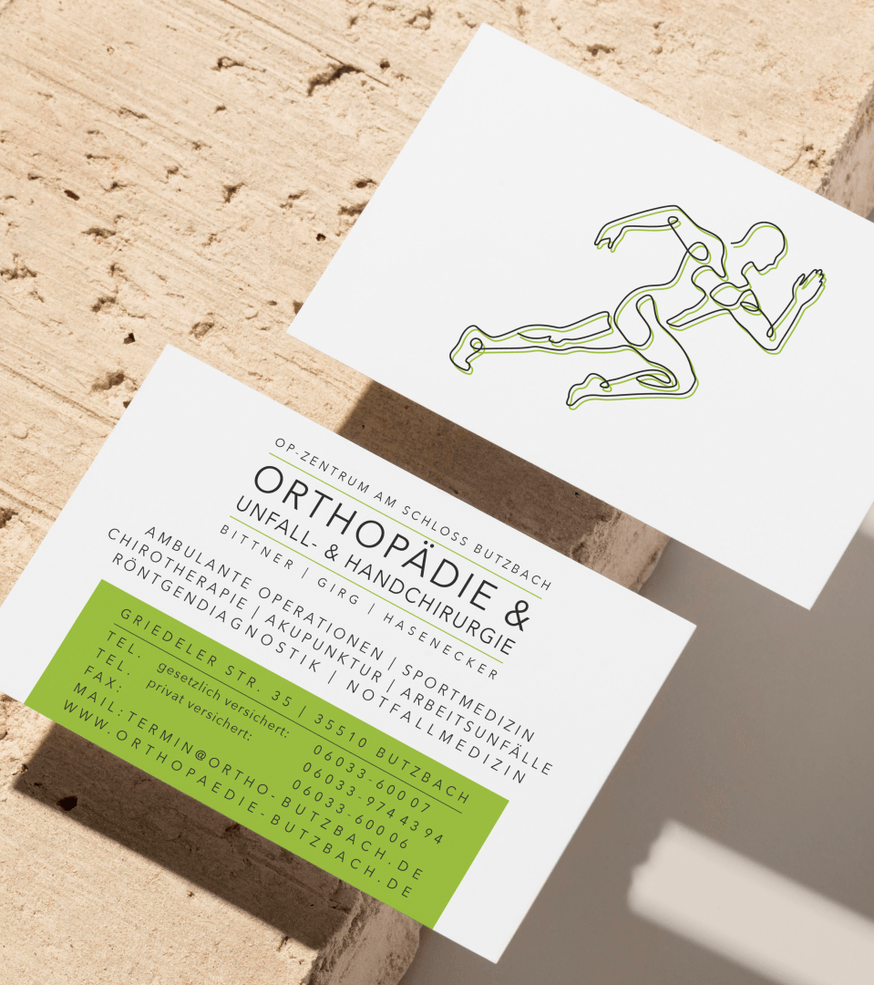 Visitenkarten Orthopädie