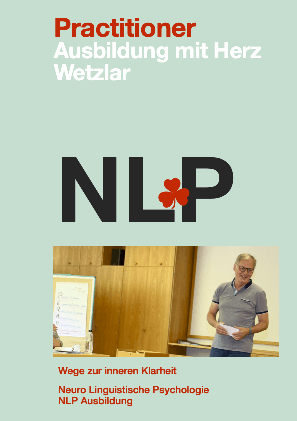 Herzlich Willkommen beim NLP-Practitioner Hanno Schenk, Lehrtrainer und Ausbilder