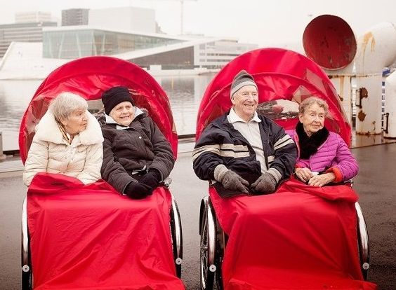 Rikschafahren ist bei jedem Wetter schön