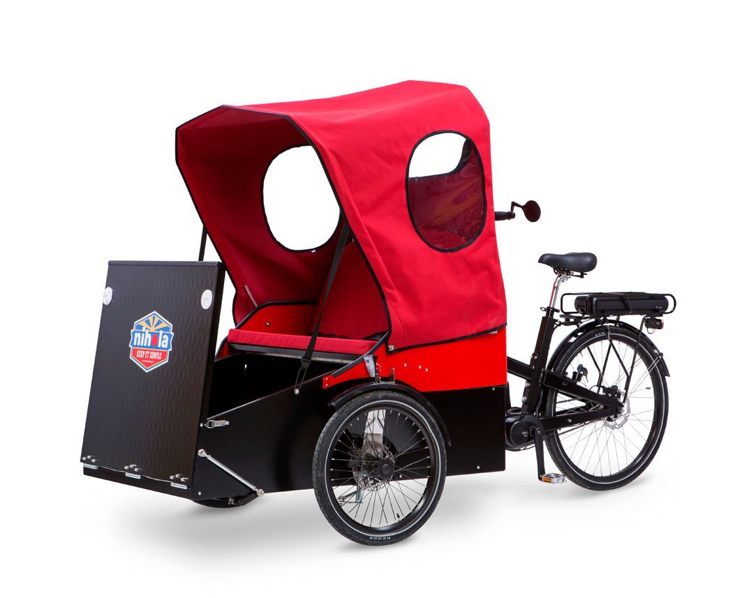 Nihola - Modell COMBO im Einsatz als Rikscha Die Fahrrad-Rikscha MODELL COMBO (Nihola) gibt es bei Veloprojekt