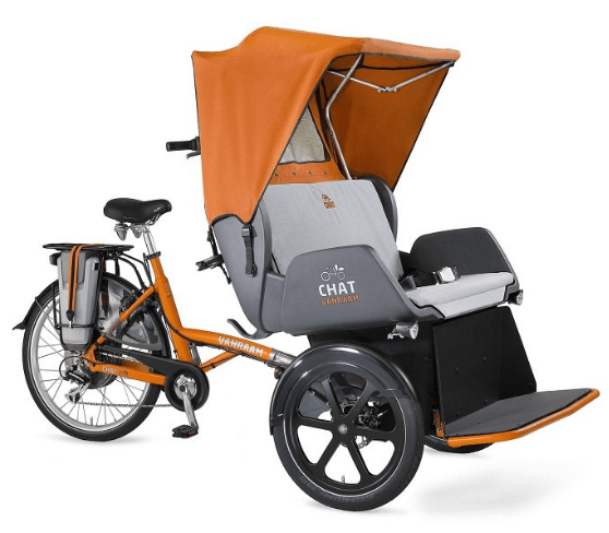 Fahrrad-Rikscha Van Ram Modell Chat - Bei Veloprojekt:  www.RadelnOhneAlter.COM