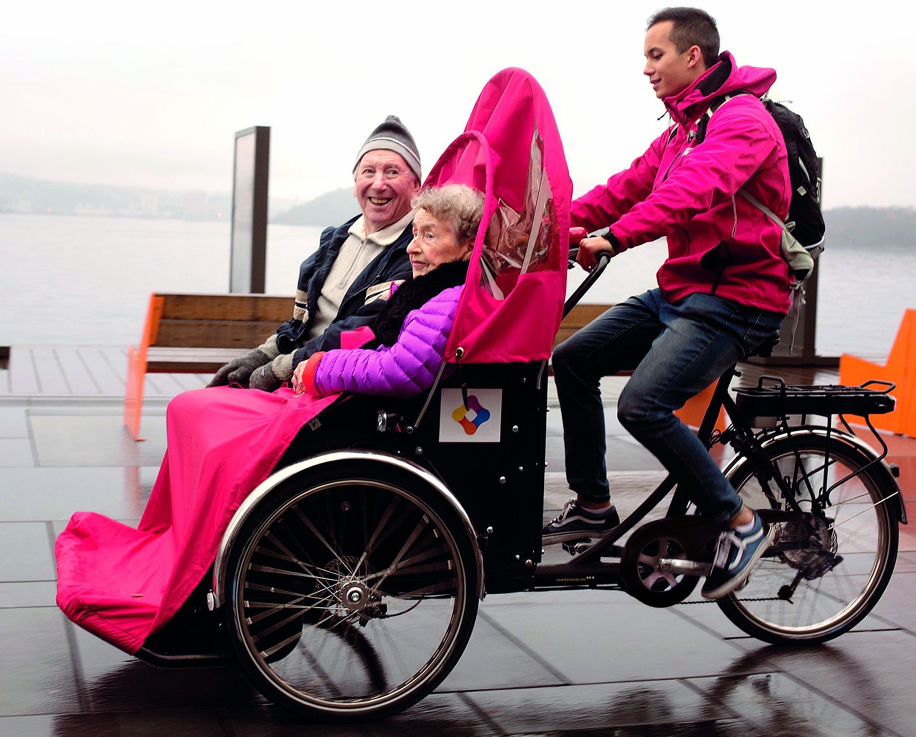 Unterhaltung währen der Fahrt ist möglich