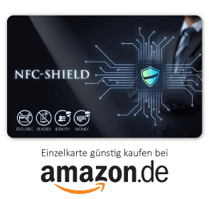 Einzelne NFC-Shield Cards / RFID Blocker Karte bei Amazon