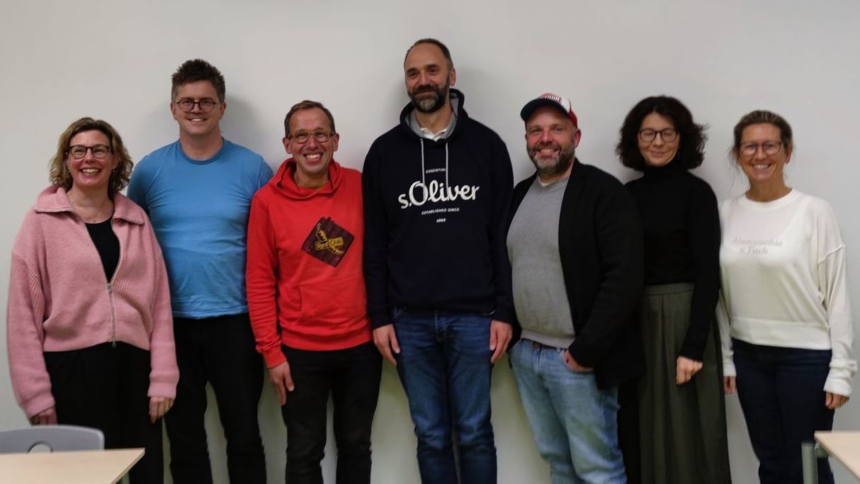 Der Vorstand des GBG-Fördervereins (von links nach rechts): Isabell Schaefer, Gerrit Reher, Sebastian Döring, Sebastian Soloschenko, Thomas König, Anna Winkler, Larissa Oellers