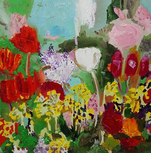 Alexander von Agoston Alexander von Agoston „Ostermontag“ 40 x 40 cm, Öl auf Leinwand, Berlin 2019