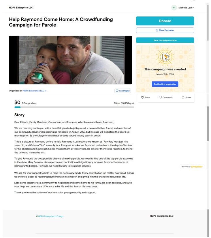 Crowdfunding for Parole Attorneys