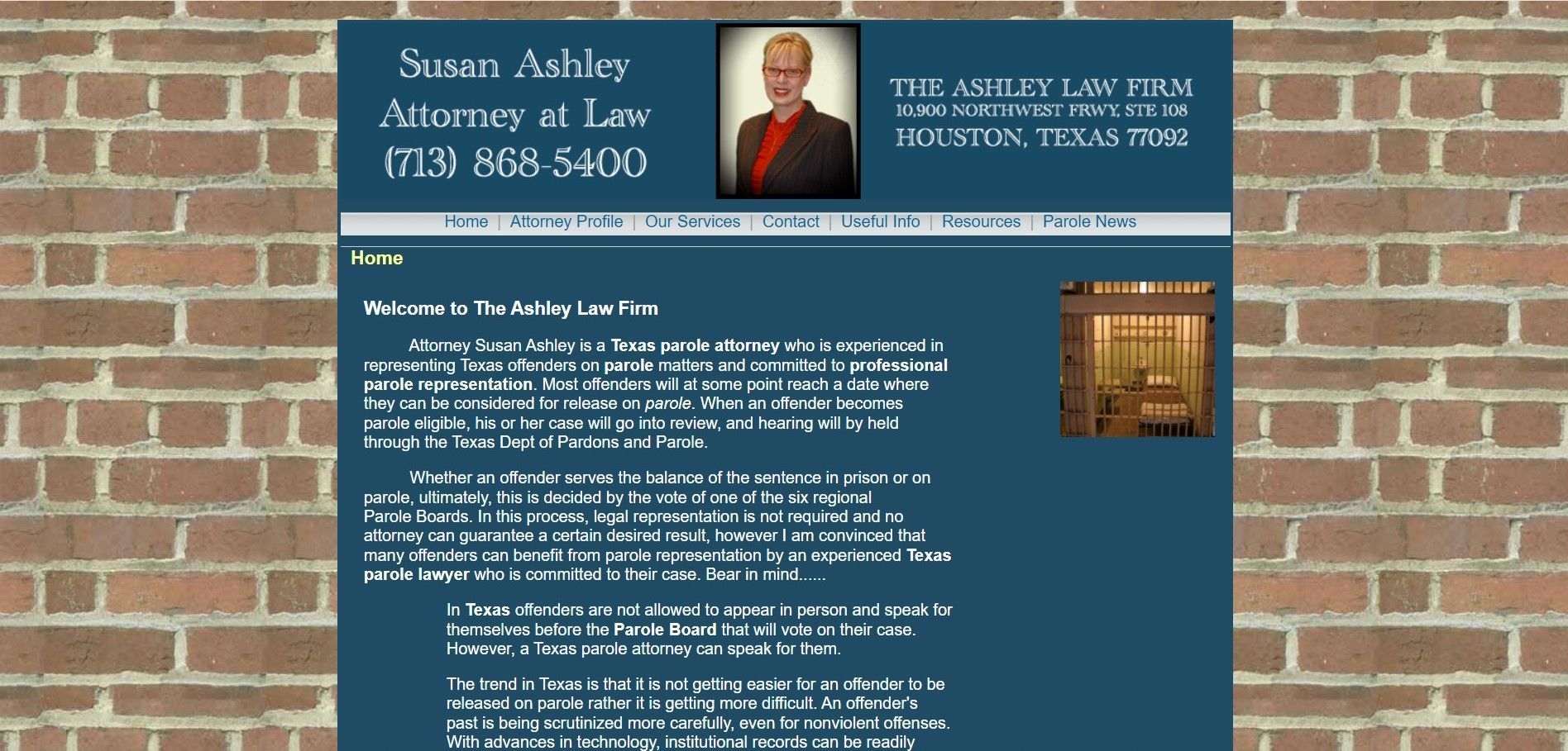 Susan Ashley Top Parole Attorney Ranked #15 in Texas Susan Ashley Top Parole Attorney, ranked #15 in the state of Texas for the year 2024 by The Institute for Attorney Oversight.