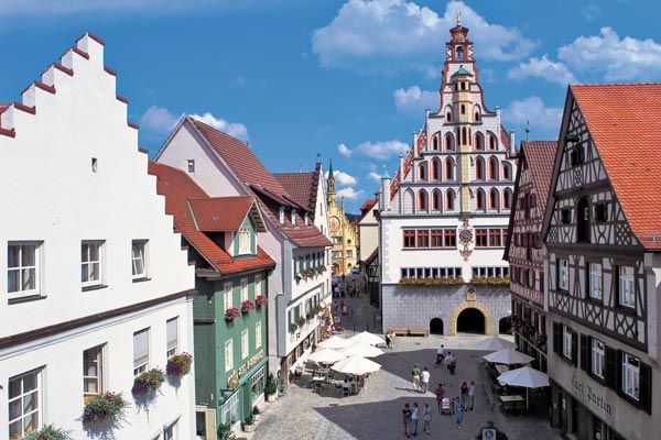 Bad Waldsee Rathausplatz von oben