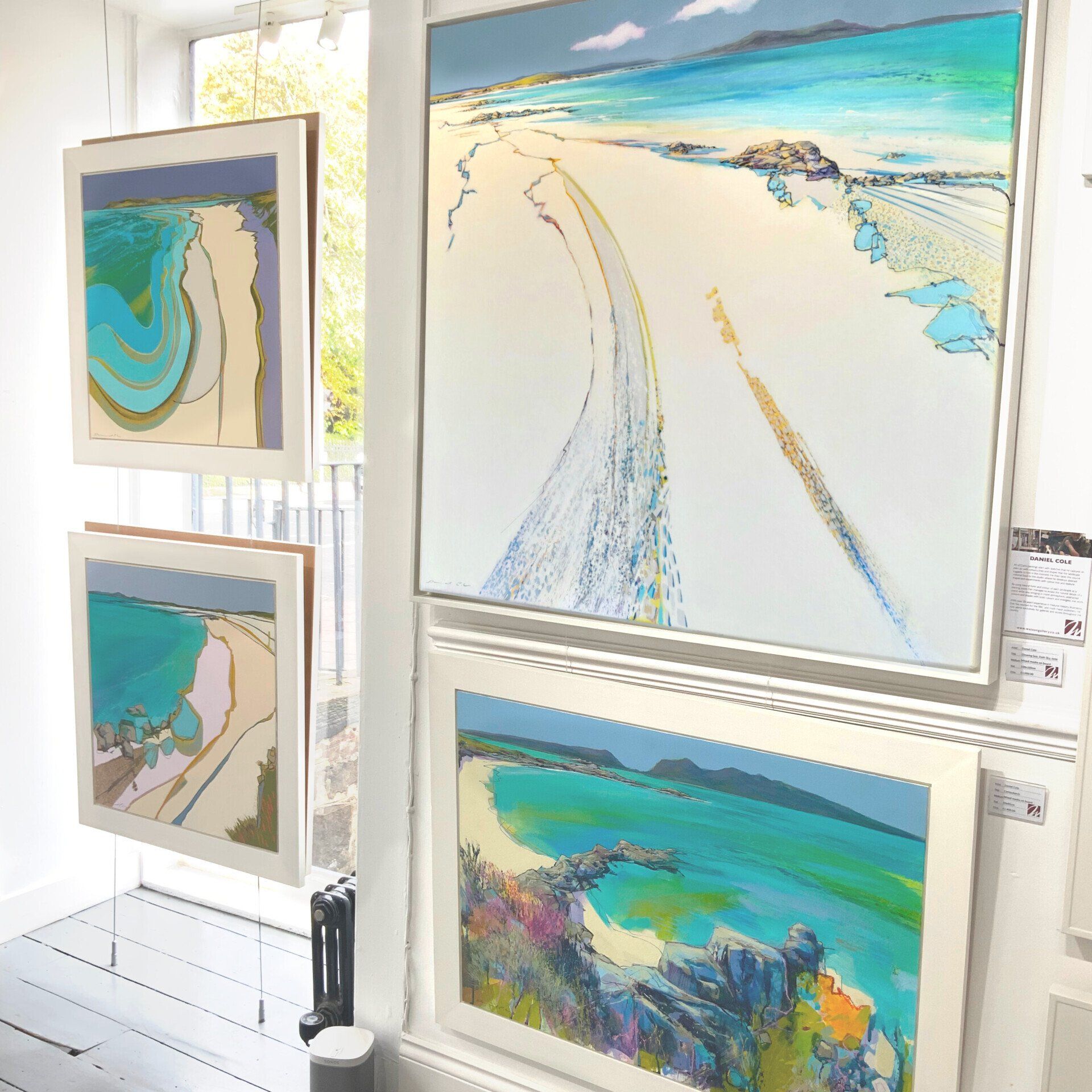 Coastal landscape paintings by Dan Cole available at Watson Gallery Edinburgh