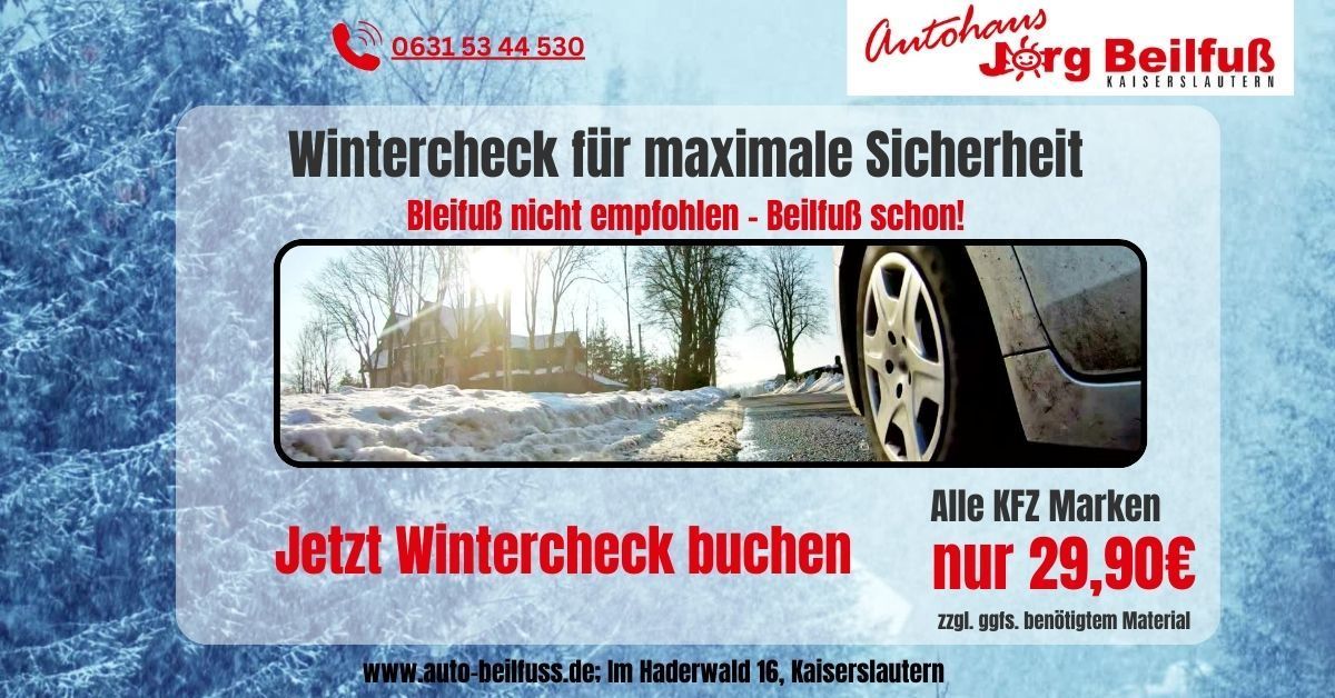 Wintercheck im Autohaus Beilfuß – Für maximale Sicherheit im Winter!