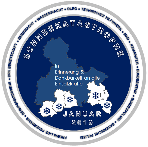 Einsatzabzeichen Schneekatastrophe 2019 Foto: SAMdesign Einsatzabzeichen Schneekatastrophe 2019