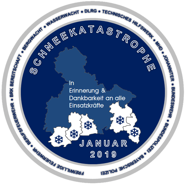 Einsatzabzeichen Schneekatastrophe 2019