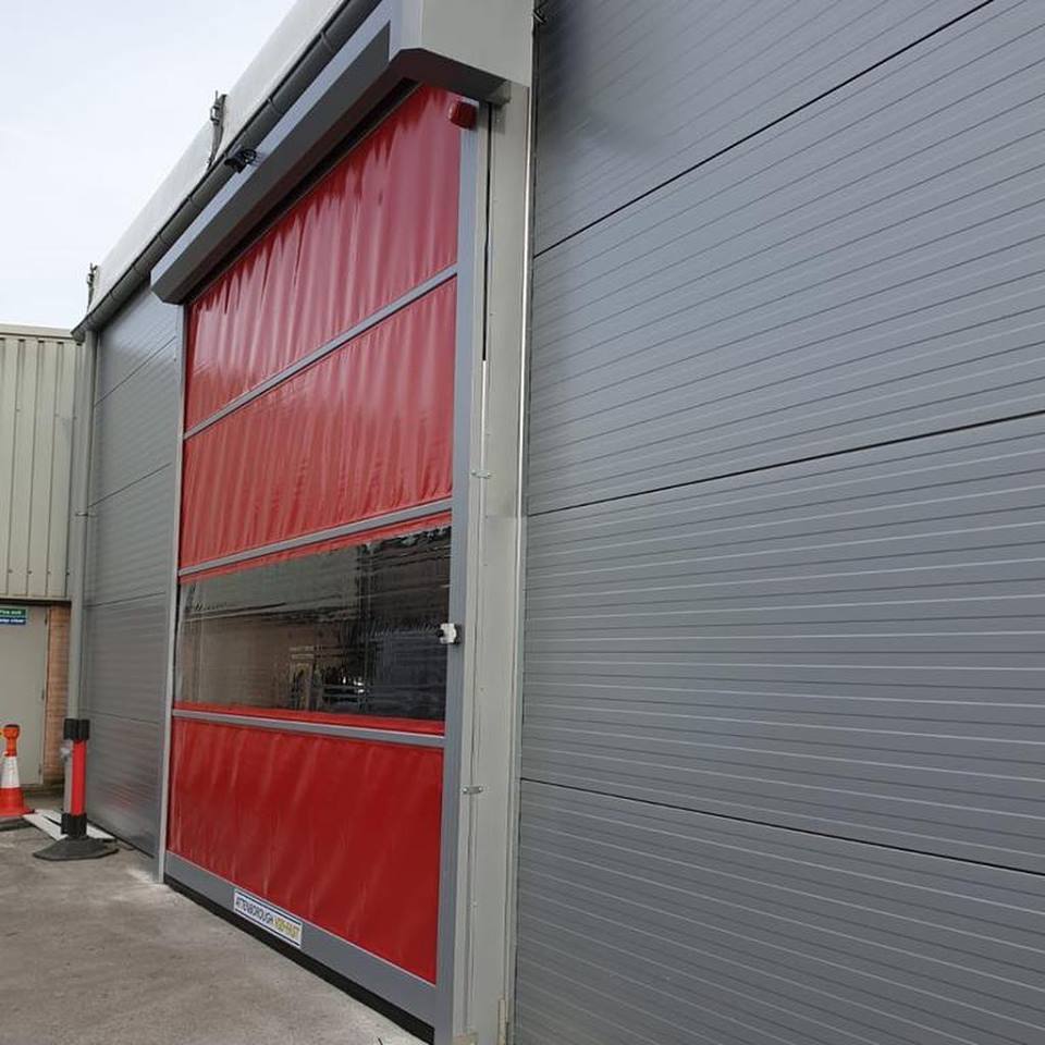 Vizi-Fast Hi-Speed doors, manufactured in Ilkeston Derbyshire. Supplied, installed.