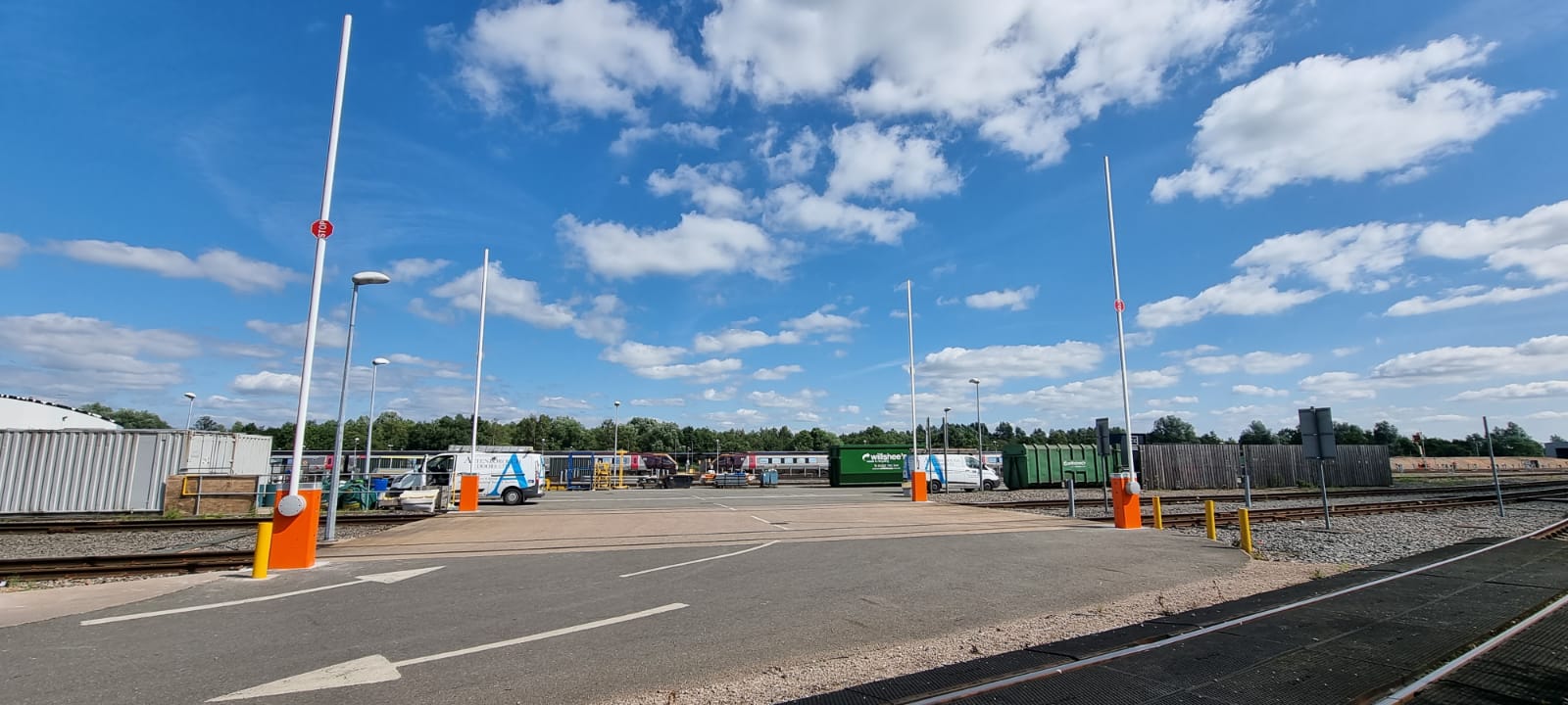 Barriers, supplied and installed by Attenborough Doors.
