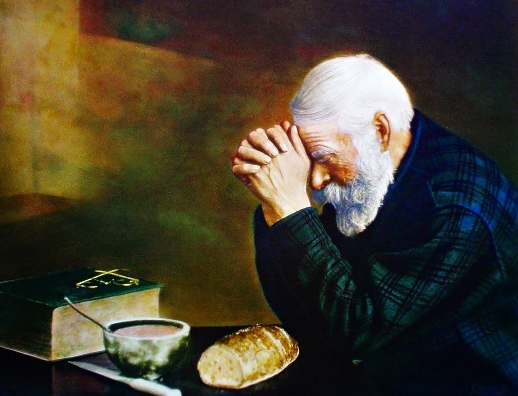 Giving thanks in prayer