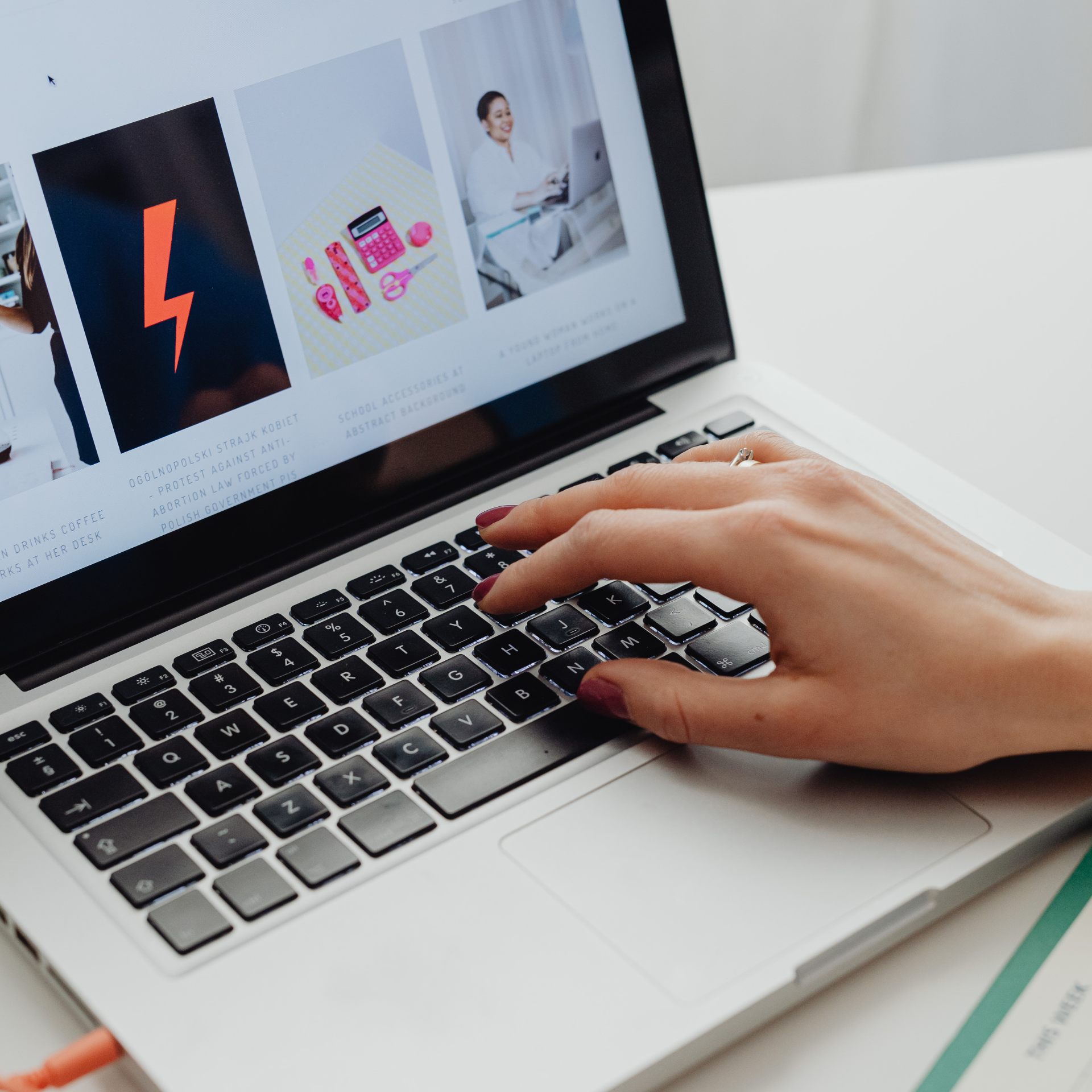une personne créé son site web sur wordpress