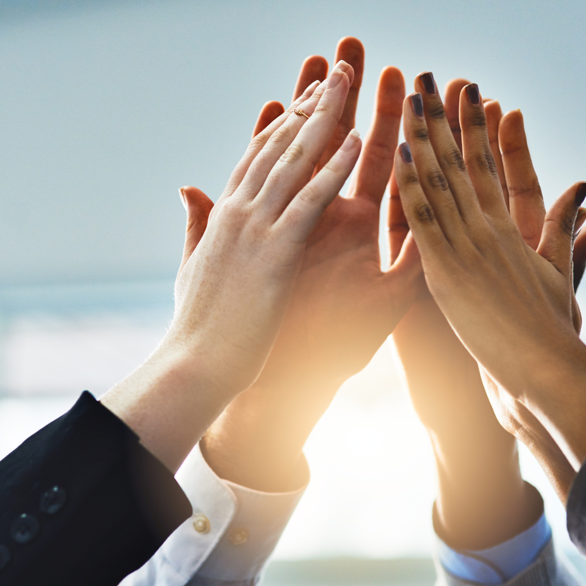 Équipe de collaborateurs travaillant ensemble de manière efficace et sereine