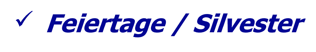 Feiertage Feiertage
