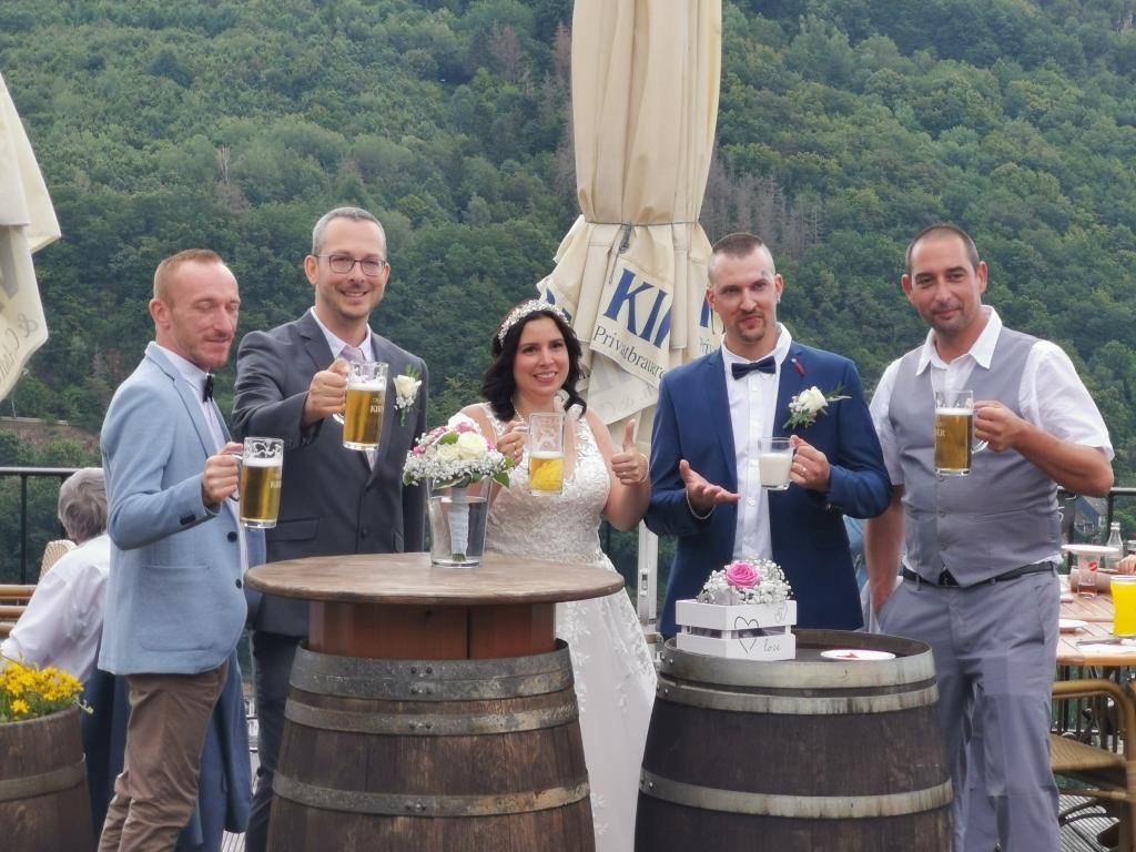 Brautpaar auf der Kyrburg bei Kirn
