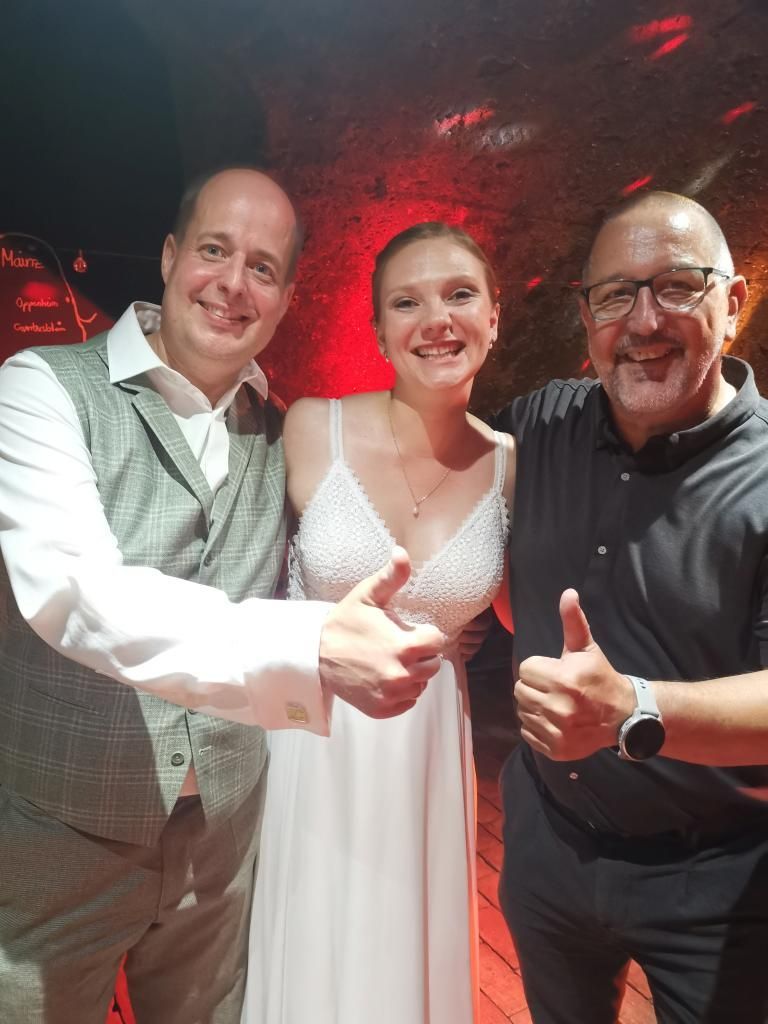 Brautpaar mit DJ Tom beim Shooting