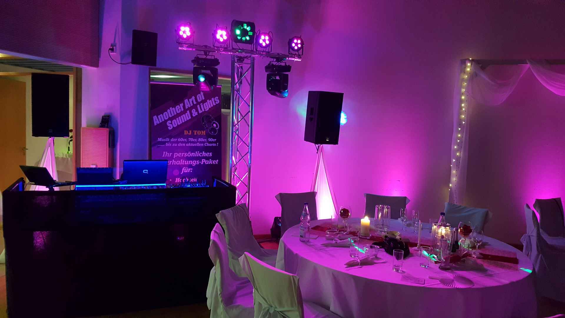 Hochzeit mit Regine & Bernd dj_tom_paket_beleuchtung