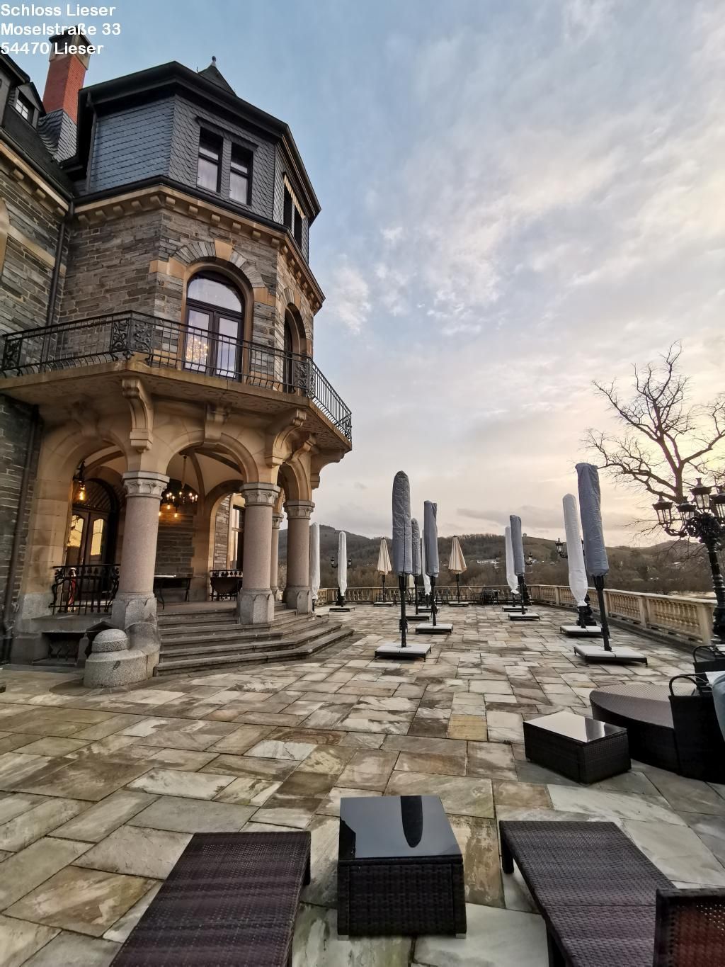 Schloss Lieser -Terrasse