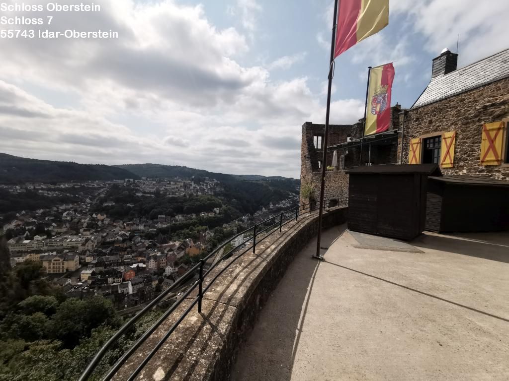 Blick vom Schloss auf Oberstein