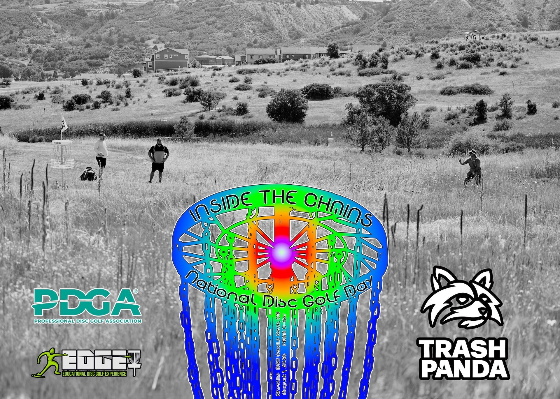 2026 Inside The Chains flyer image with PDGA, Trash Panda Disc Golf and Professional Disc Golf Association logos.