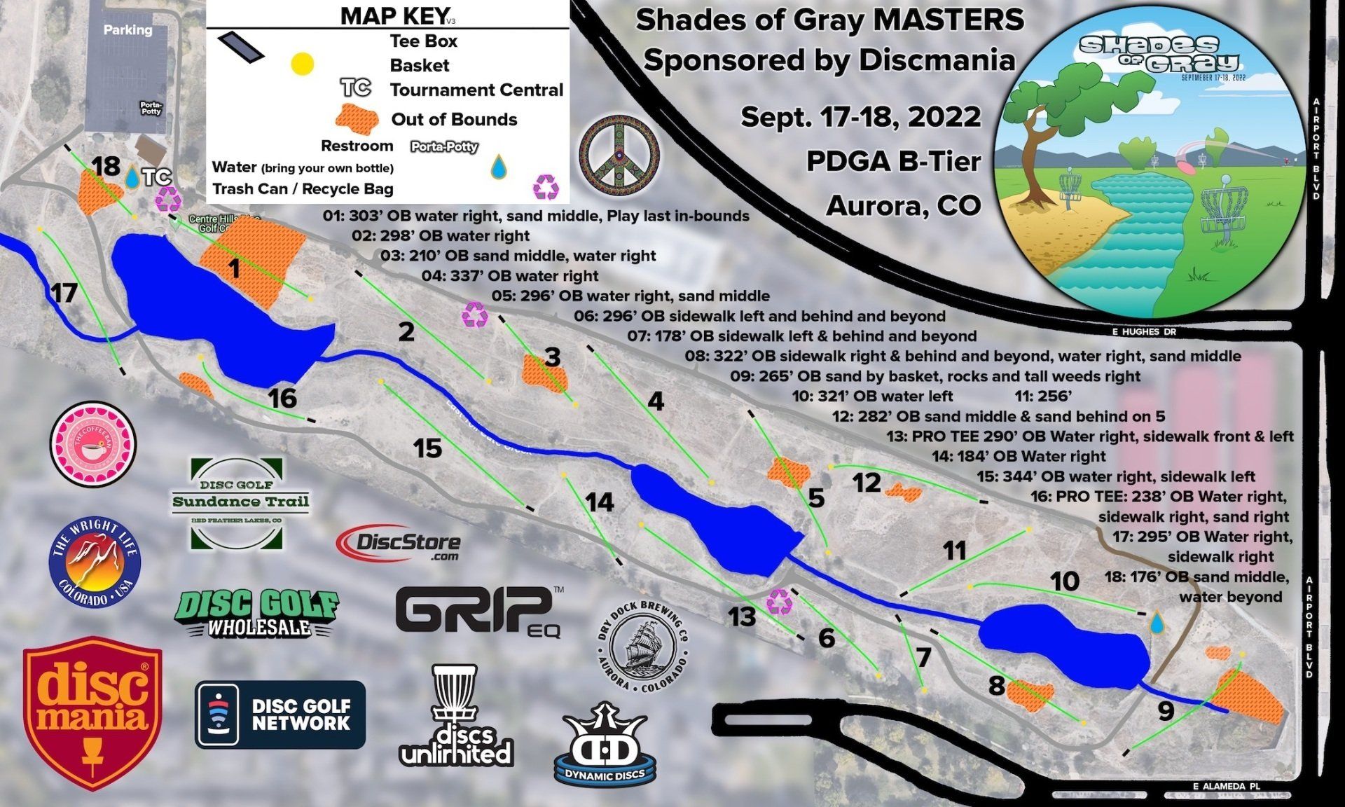 2022 Shades of Gray MASTERS Sponsored by Discmania Disc Golf Tournament