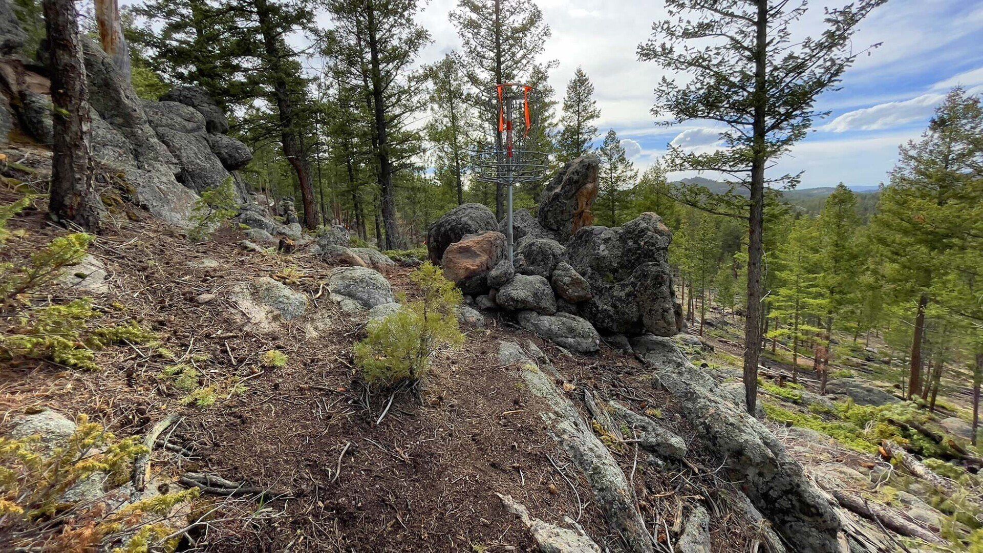 New disc golf hole 8 at Sundance Trail Guest Ranch New disc golf hole 8 at Sundance Trail Guest Ranch