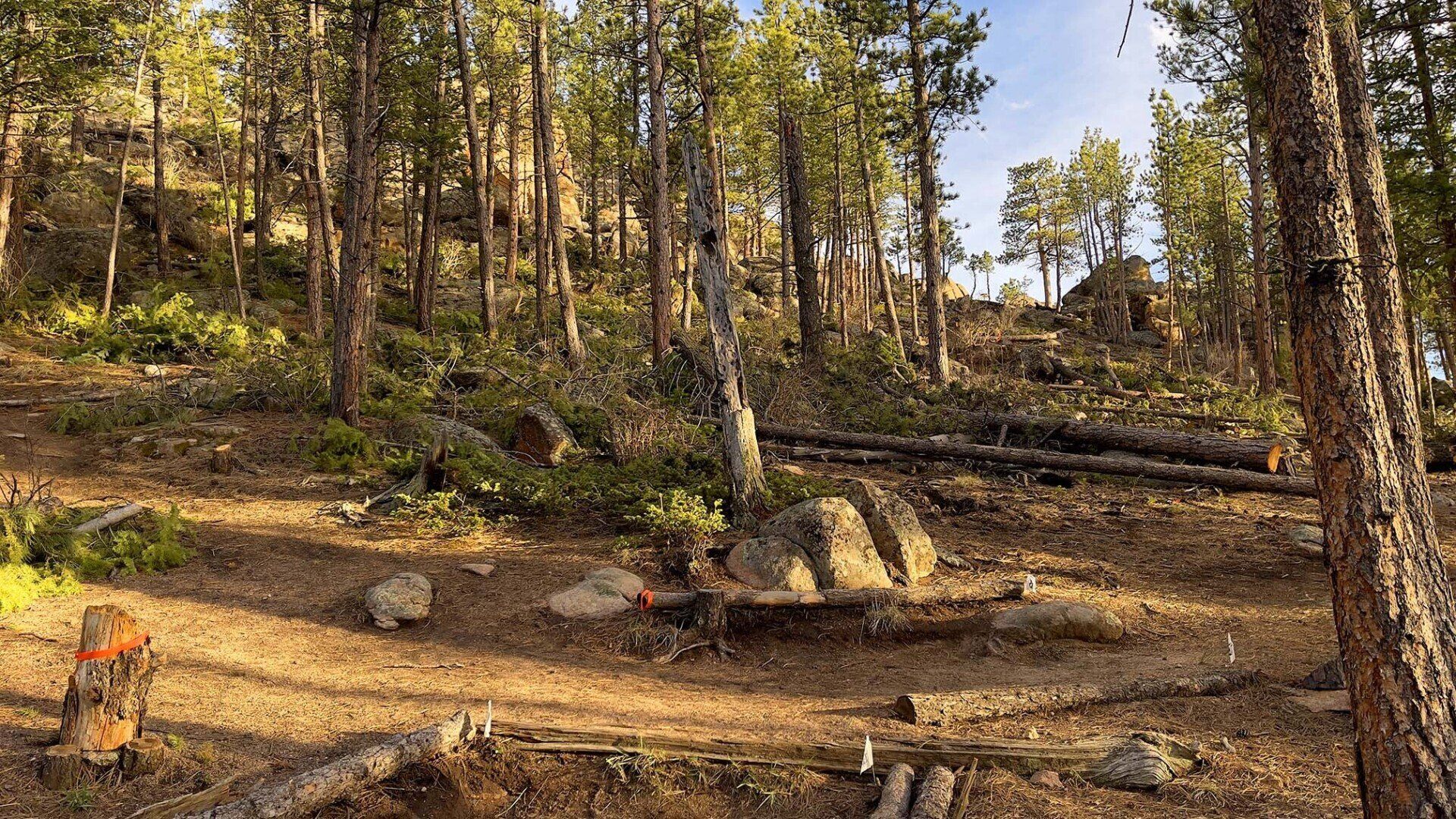 New disc golf hole 13 Pro tee at Sundance Trail Guest Ranch May 2022 New disc golf hole 13 Pro tee at Sundance Trail Guest Ranch May 2022