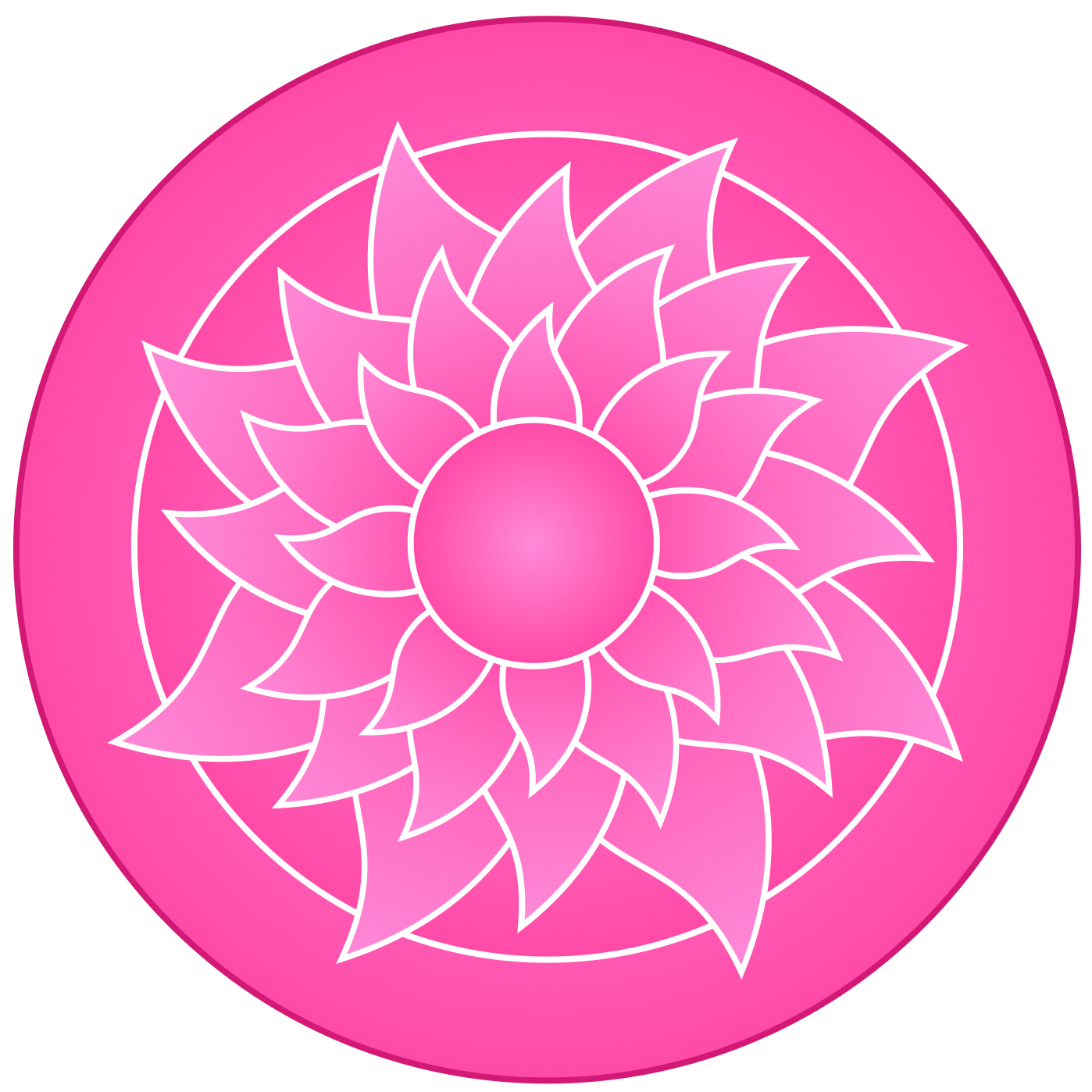 Logo pinke Sonnenblume Stimme Gogolin