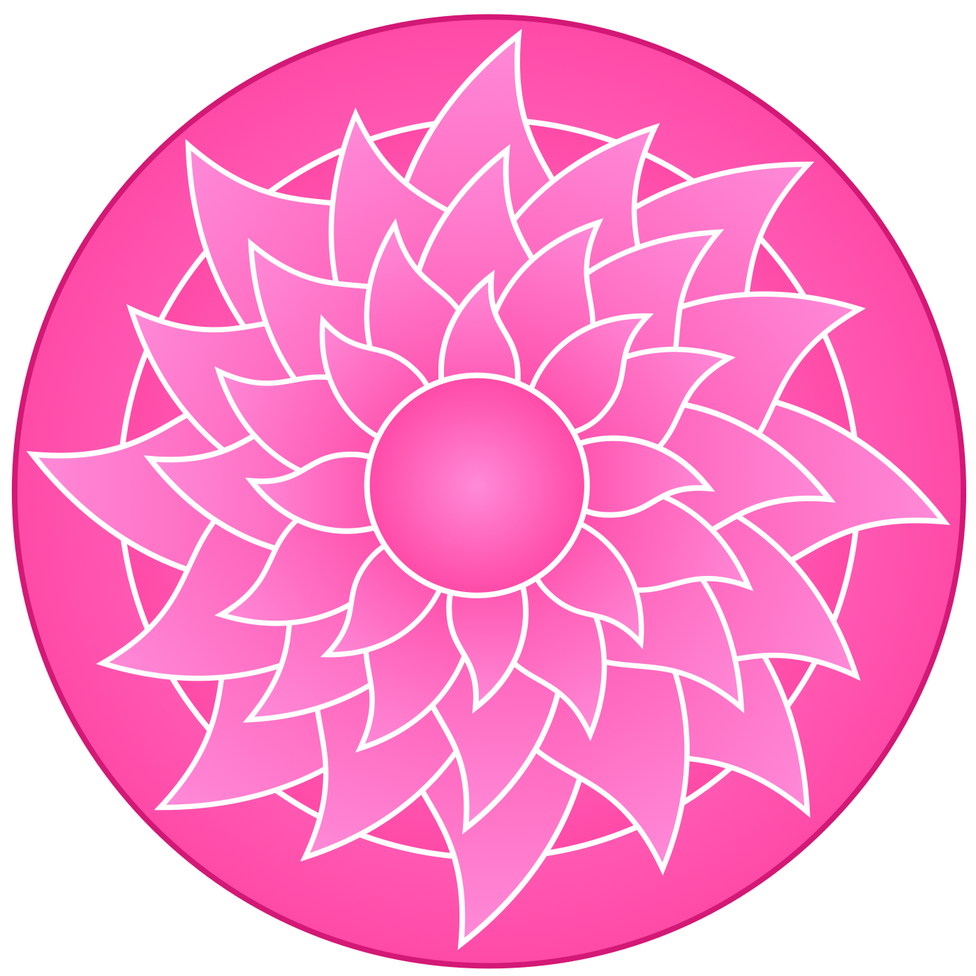 Logo pinke Sonnenblume Stimme Gogolin