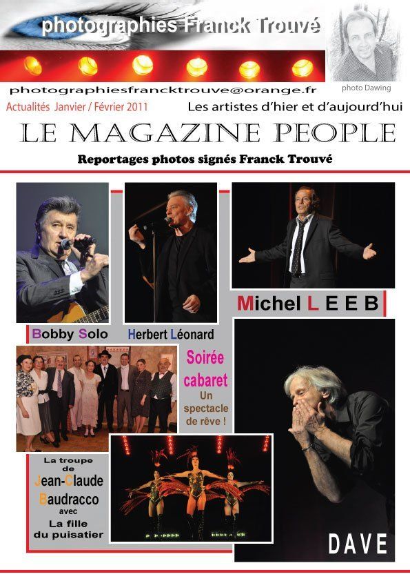 Michel Leeb / soirée cabaret / Herbert Léonard / Pierre Bonte / Dave / la troupe de Jean - Claude Baudracco / Bobby Solo photo franck trouvé