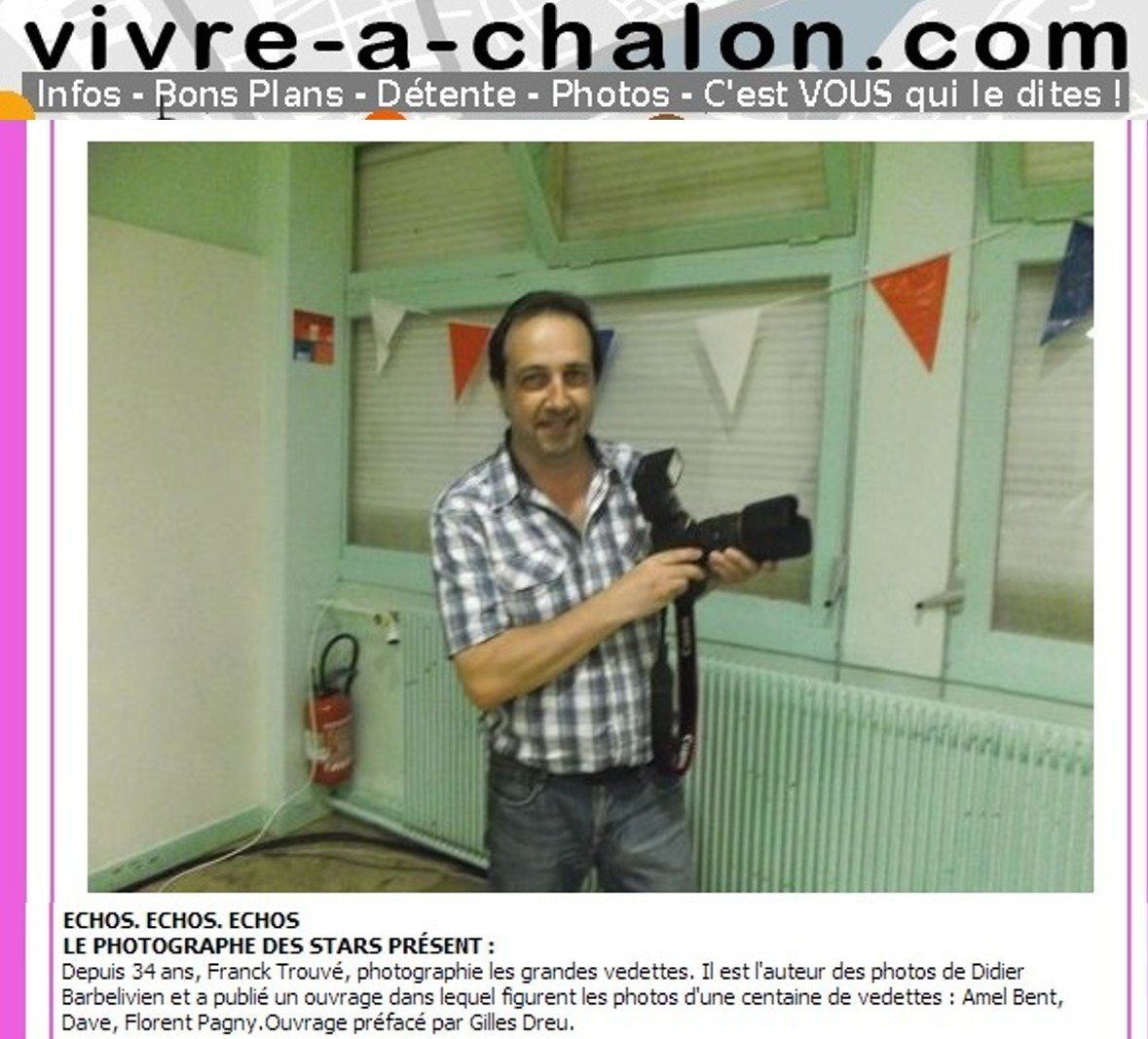 article presse vivre a chalon photographe franck trouvé