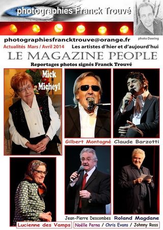 Roland Magdane / Noëlle Perna / Jean-Pierre Descombes / Chris Evans / Mick Micheyl / Claude Barzotti / Lucienne des Vamps / Johnny Ross / Gilbert Montagné photo franck trouvé