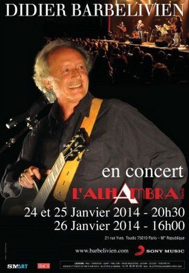 affiche concert didier barbelivien photo franck trouvé