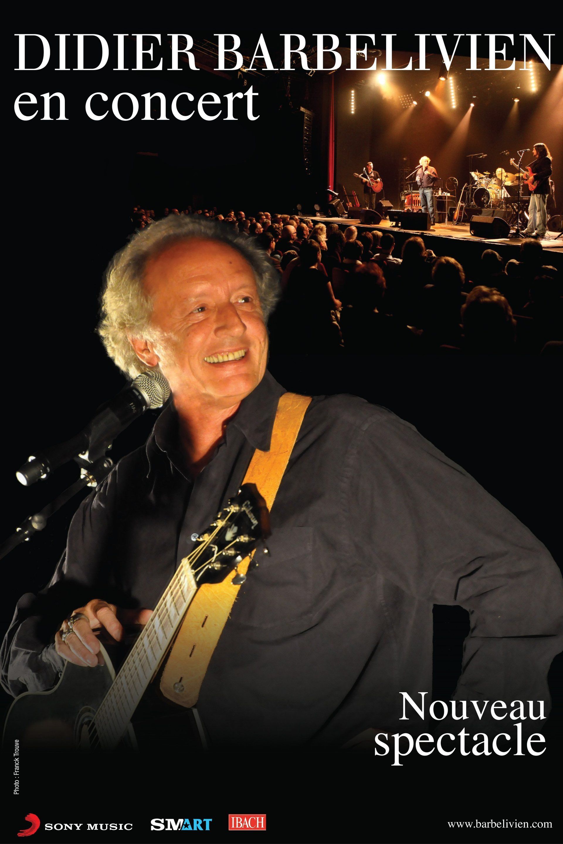 affiche concert didier barbelivien photo franck trouvé