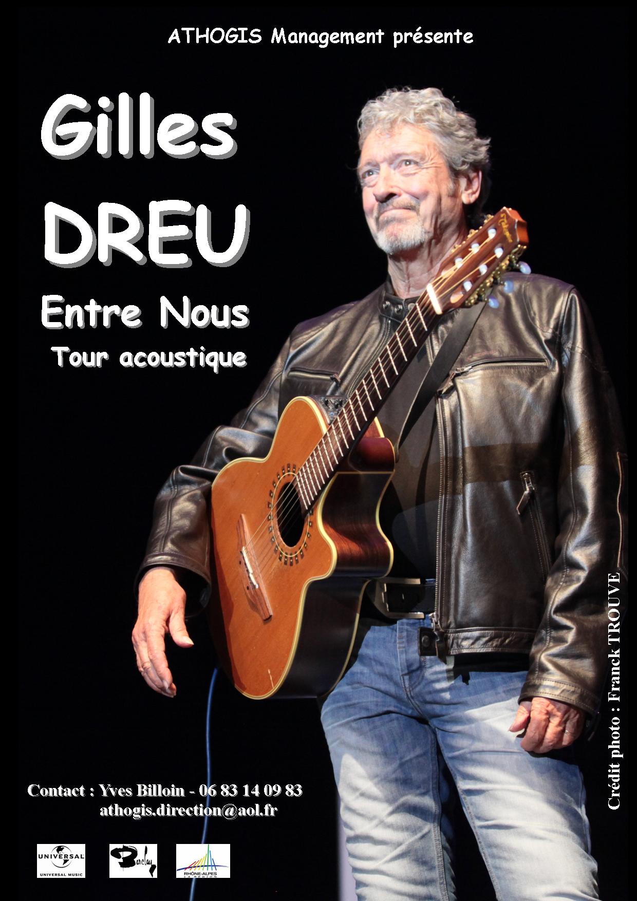 affiche concert gilles dreu photo franck trouvé