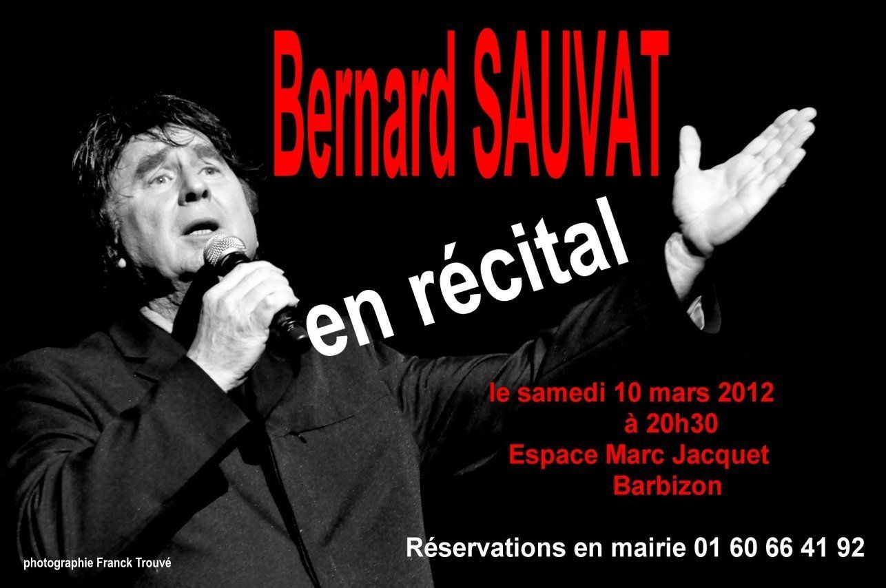 affiche concert bernard sauvat photo franck trouvé