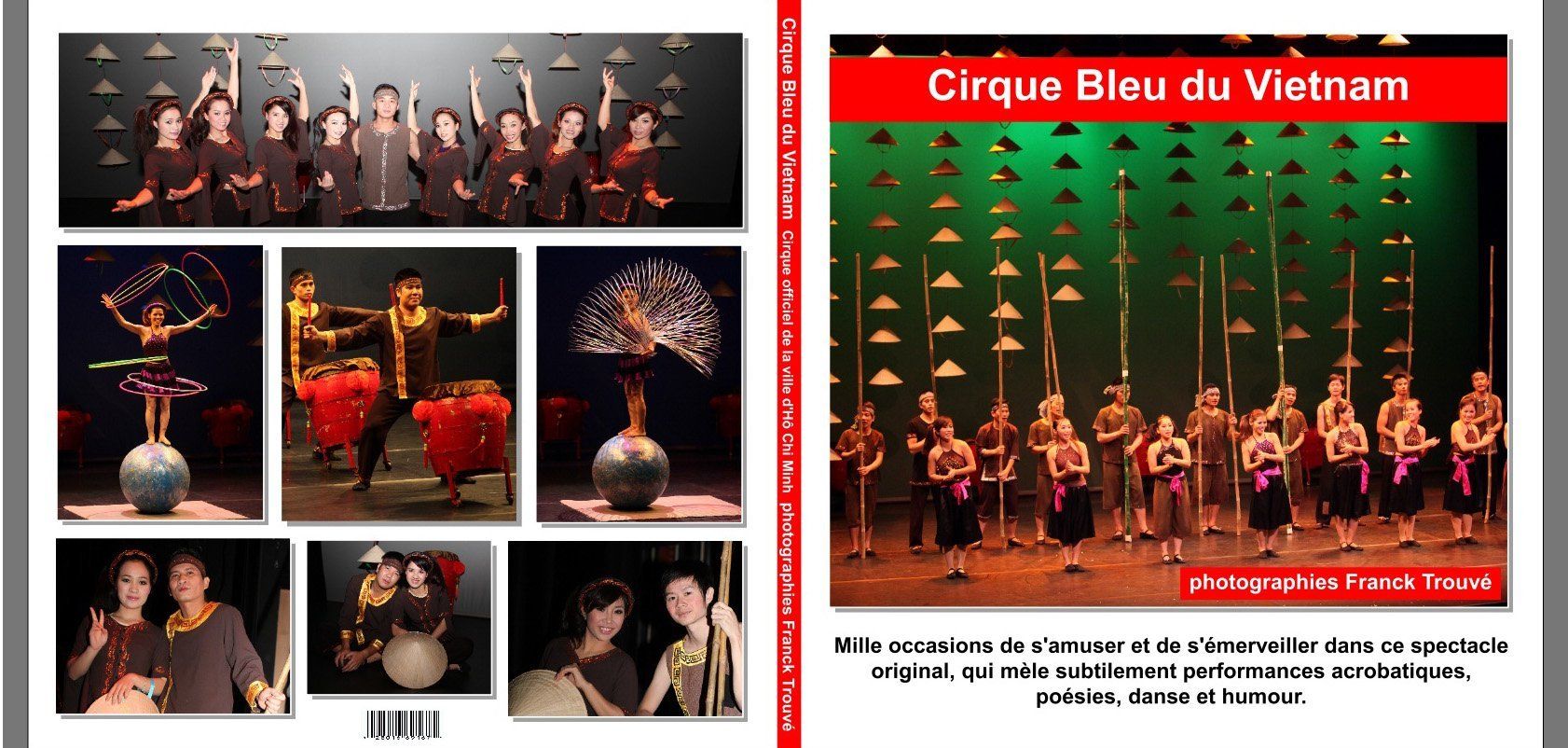 livre le cirque bleu du vietnam du photographe franck trouvé