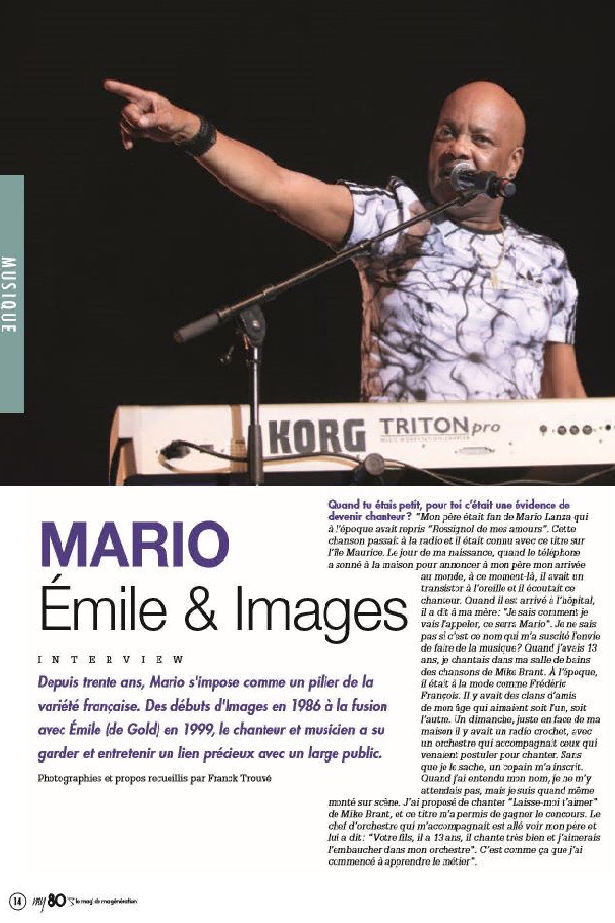 mario emile et images interview photo franck trouvé