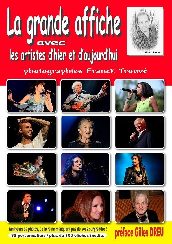livre la grande affiche avec les artistes d'hier et d'aujourd'hui du photographe franck trouvé