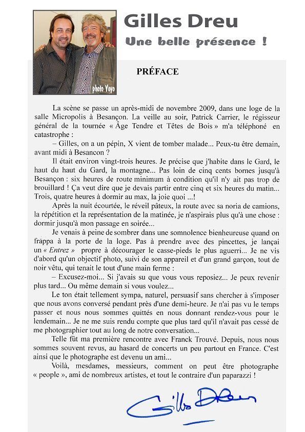 preface de gilles dreu du livre la grande affiche des artistes d'hier et d'aujourd'hui du photographe franck trouvé